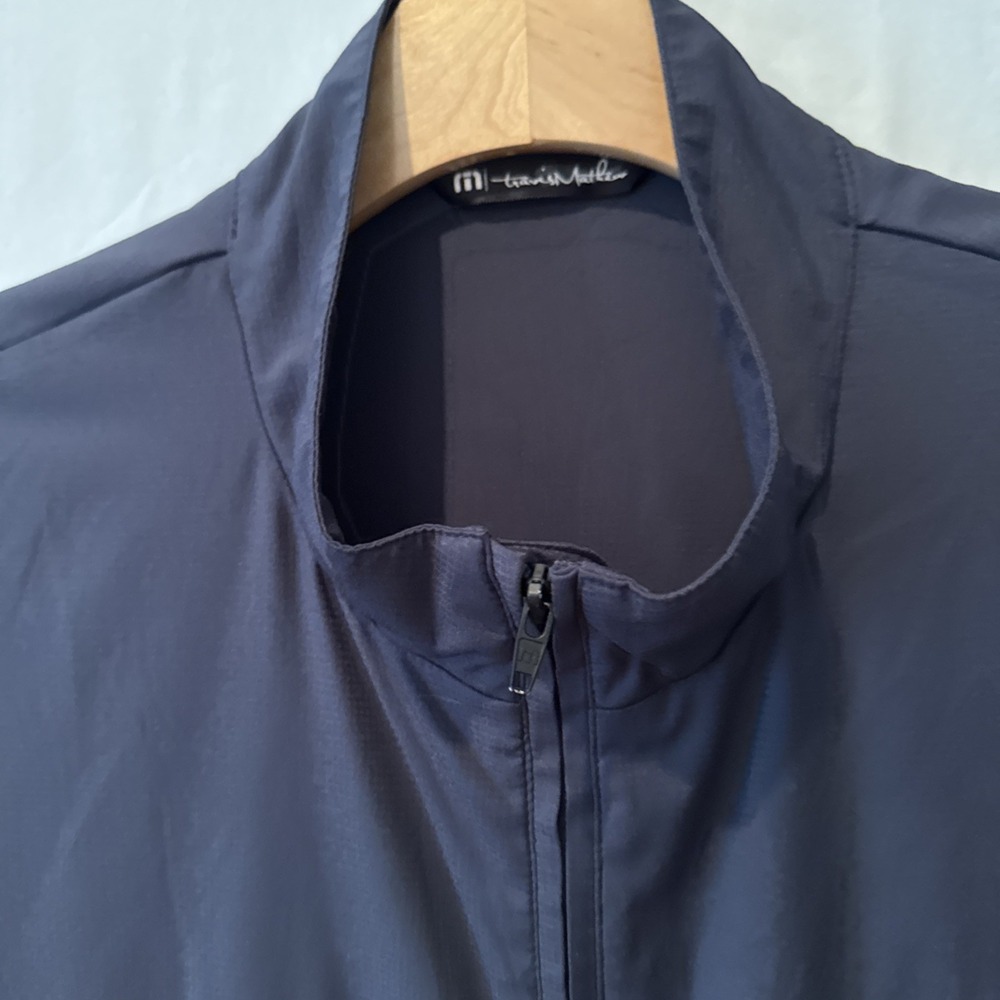 Travis Mathew Men's Golf Performance Jacket XXL Blue Poly Blend